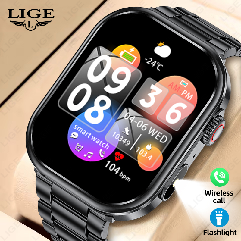 Smartwatch Health Watches For Men - Reloj Inteligente LIGE para Hombre 2026,