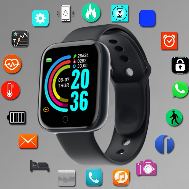 Smartwatch Square Watches For Men - Reloj inteligente para hombres y mujeres,