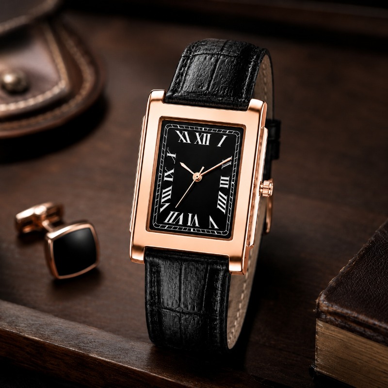 Smartwatch Square Watches For Men - Reloj Clásico de Negocios para Hombre,