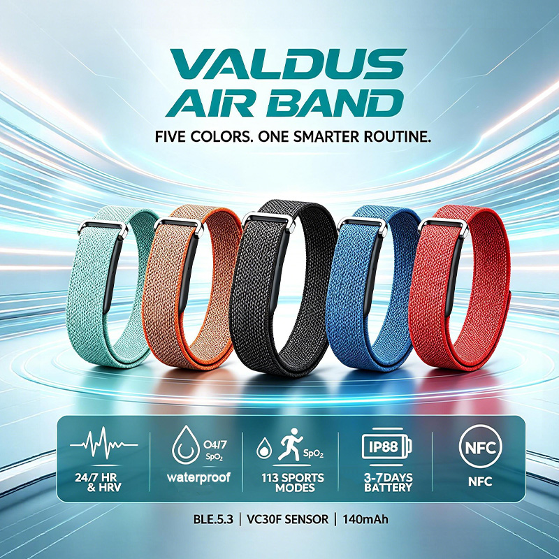 Smartwatch Square Watches For Men - Pulsera Inteligente VALDUS Air Band para