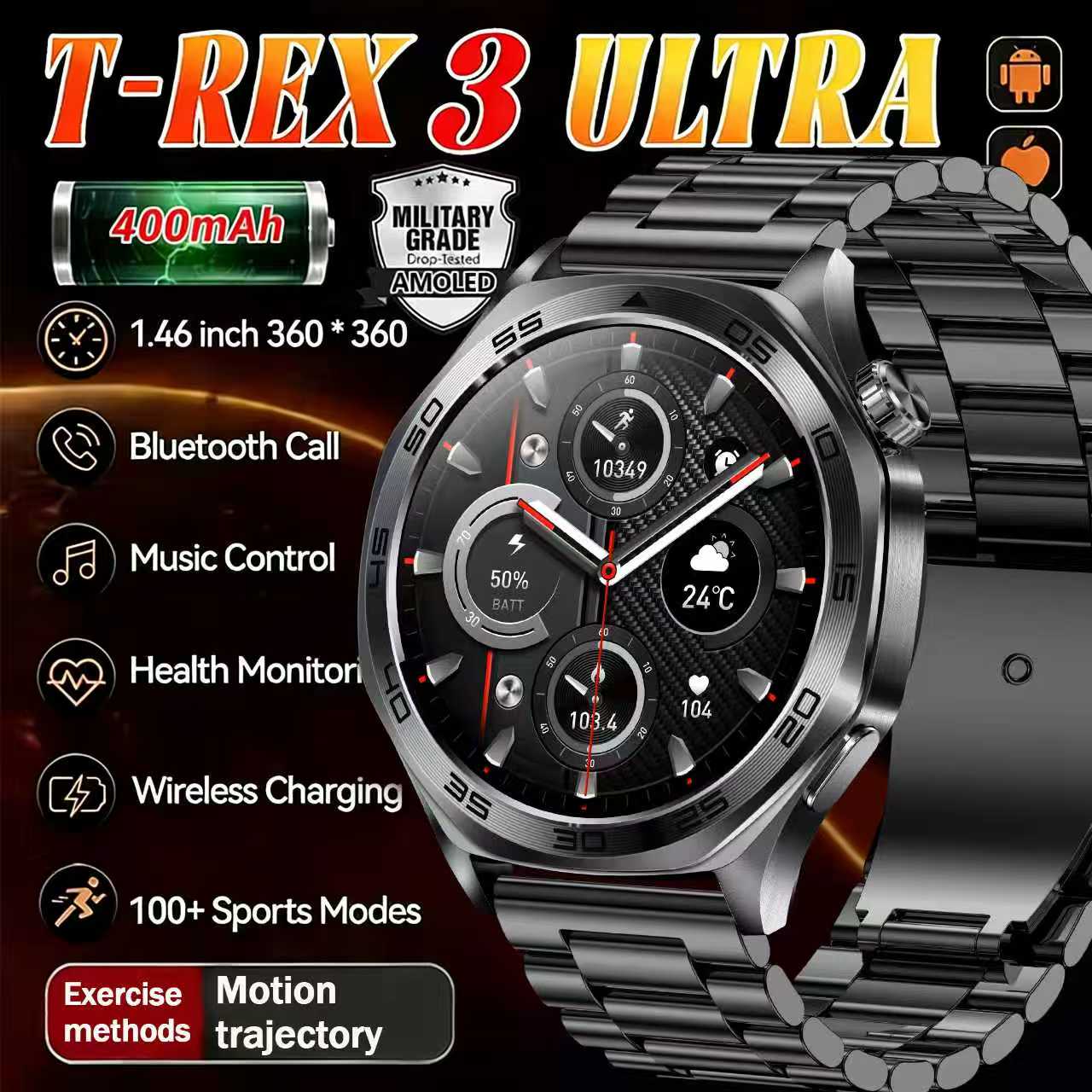 Smartwatch Health Watches For Men - Reloj Inteligente para Hombre 2026, Pantalla