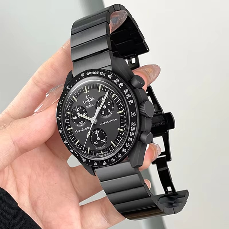 Omega Watches Smartwatch - Correa de reloj de acero inoxidable