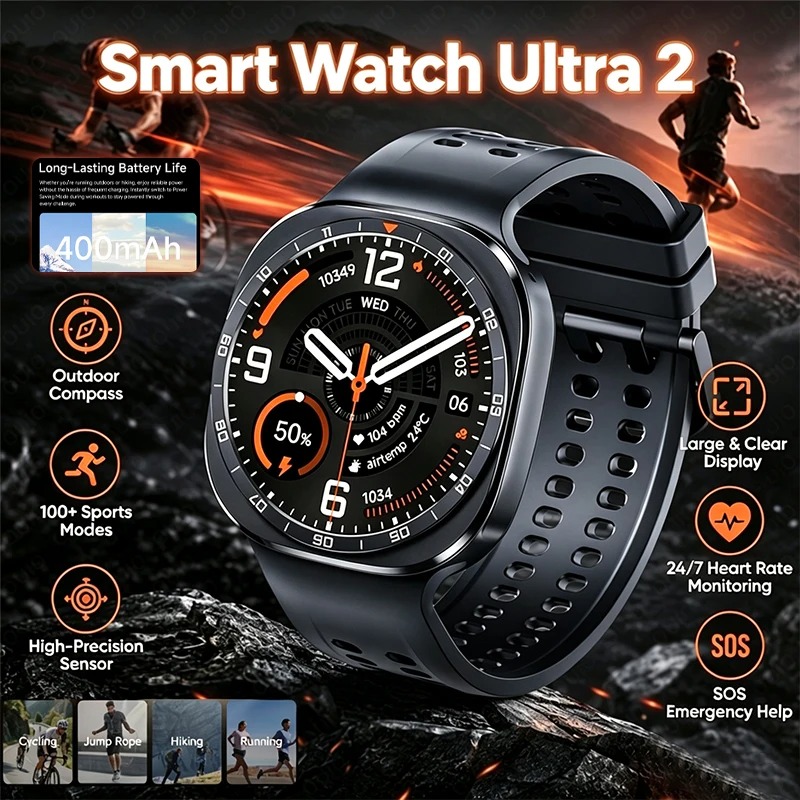 Smartwatch Health Watches For Men - Reloj Inteligente Ultra 2 2026 para