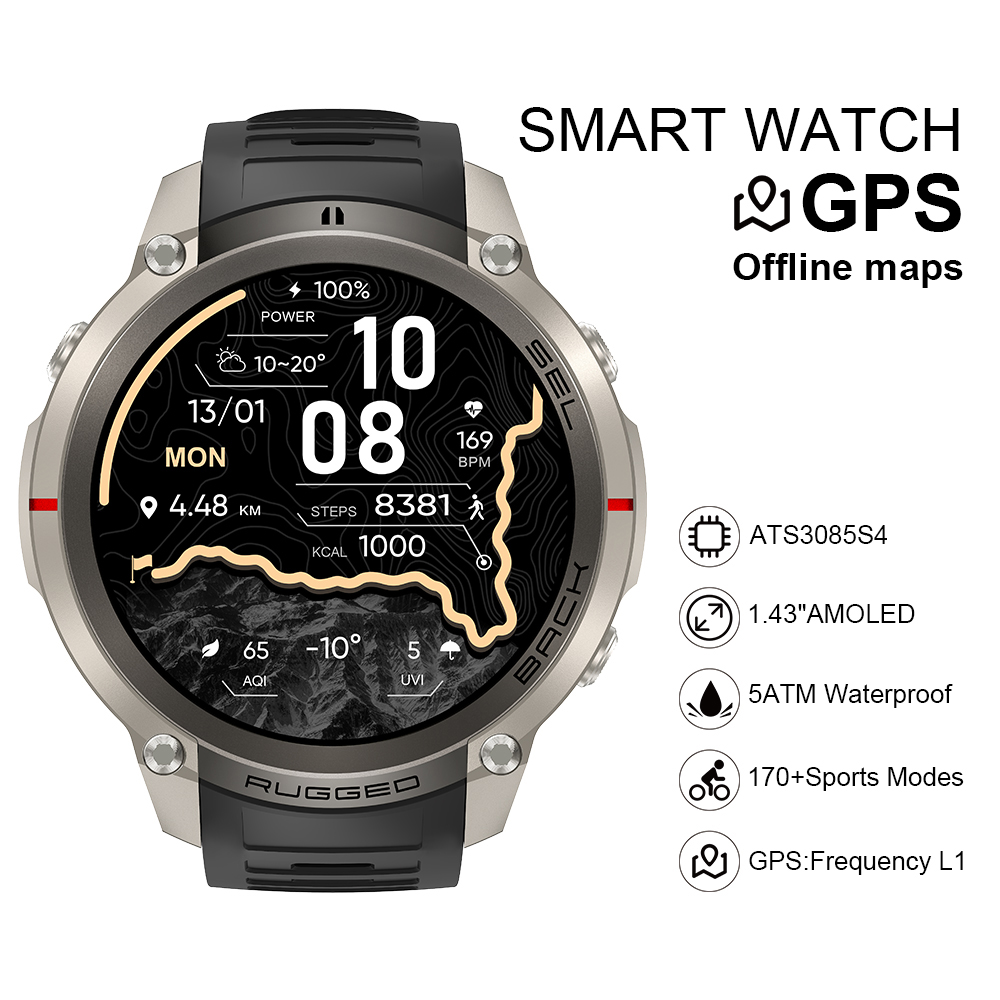 Smartwatch I Watches - Reloj Inteligente DM59 2026 con Mapa