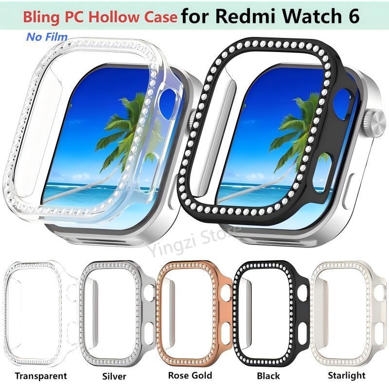 Smartwatch Redmi Watches - Funda protectora hueca Bling PC para