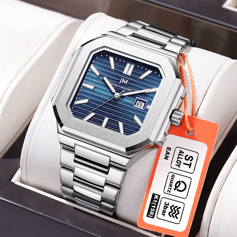 Smartwatch Square Watches For Men - JONNY MOORE K1050 Reloj de cuarzo
