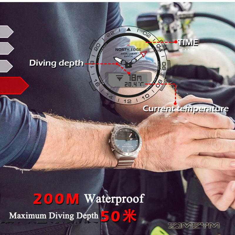 Reloj de buceo analógico y dig - Waterproof Diving Watch reseña y precio