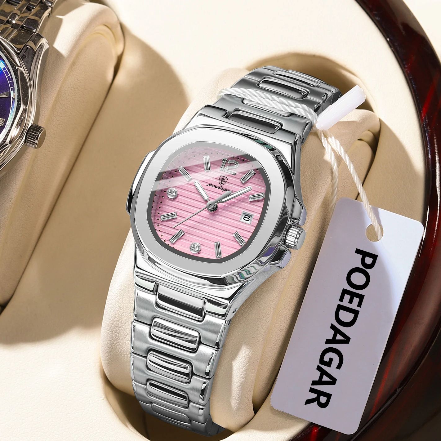 Reloj de pulsera POEDAGAR cuad - Waterproof Diving Watch reseña y precio