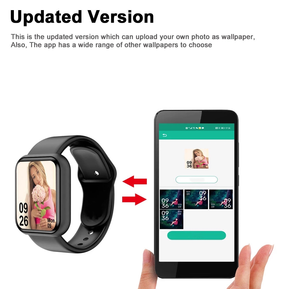 Reloj inteligente para hombres - Smartwatch Square Watches For Men reseña y precio