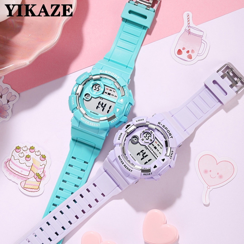 Relojes YIKAZE para niños, rel - Smartwatch Digital Watches For Kid Girl reseña y precio