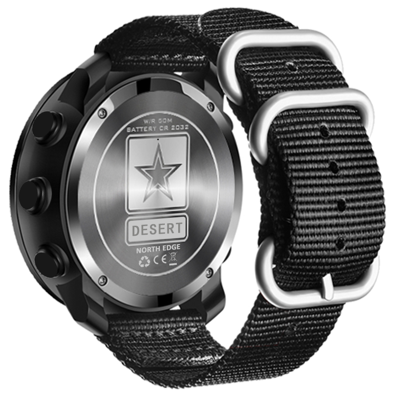 NORTH EDGE DESERT-reloj Digita - Altimeter Compass Watch reseña y precio