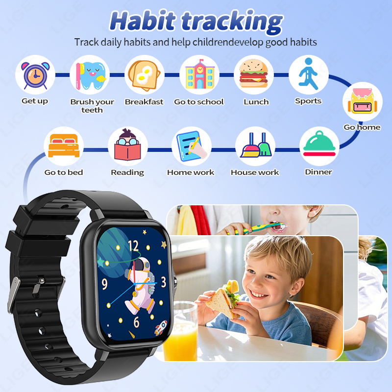 LIGE 2025 Audiolibro niños Sma - Smartwatch Digital Watches For Kid Girl reseña y precio