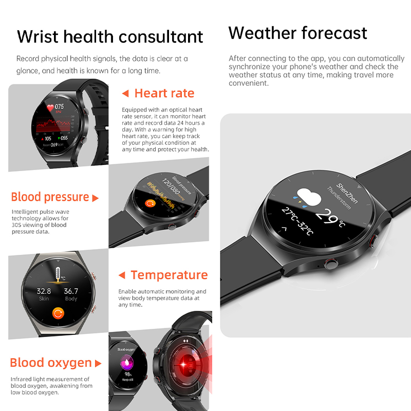 Reloj inteligente GEJIAN con p - Smartwatch Health Watches For Men reseña y precio