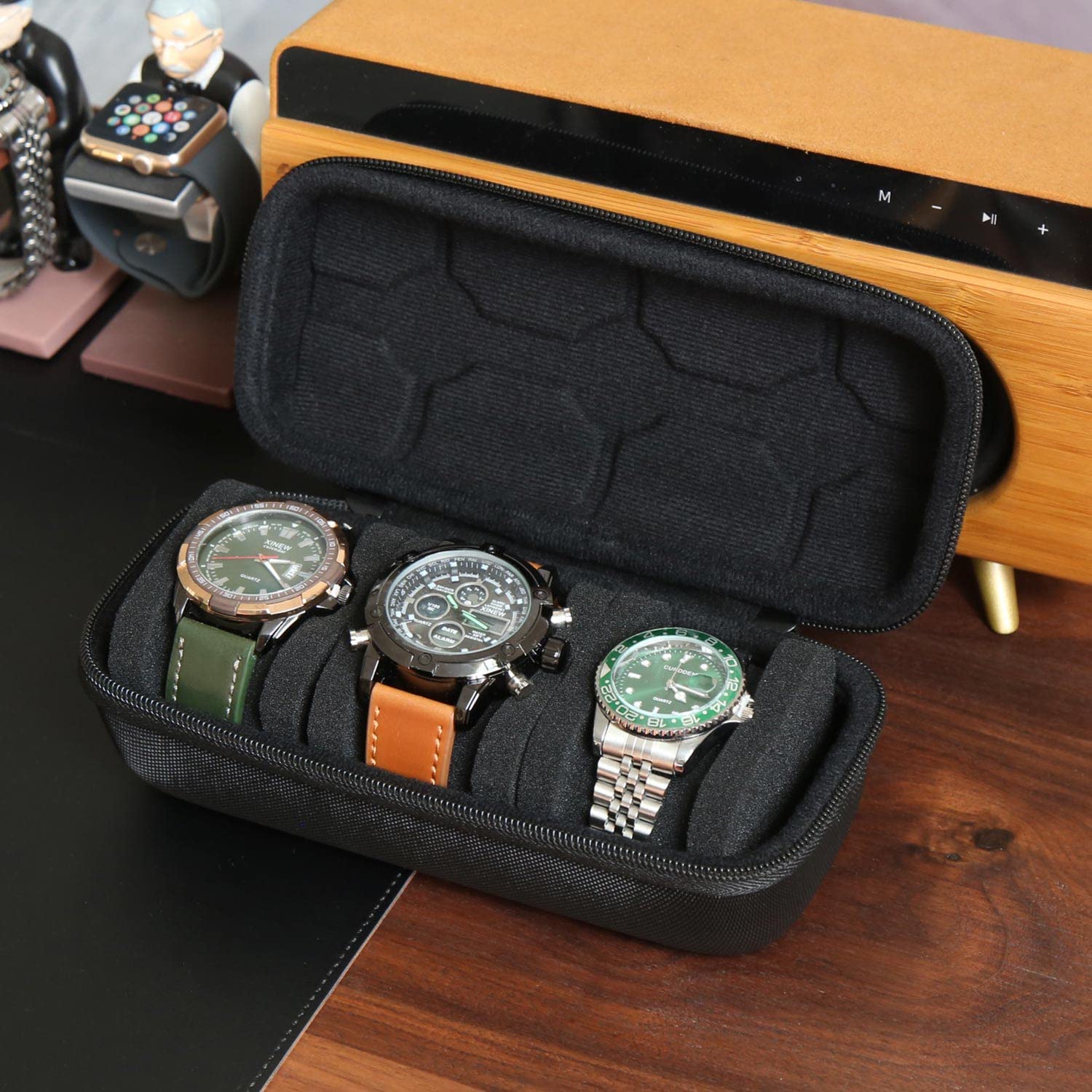 Organizador de caja de reloj p - Smartwatch I Watches reseña y precio