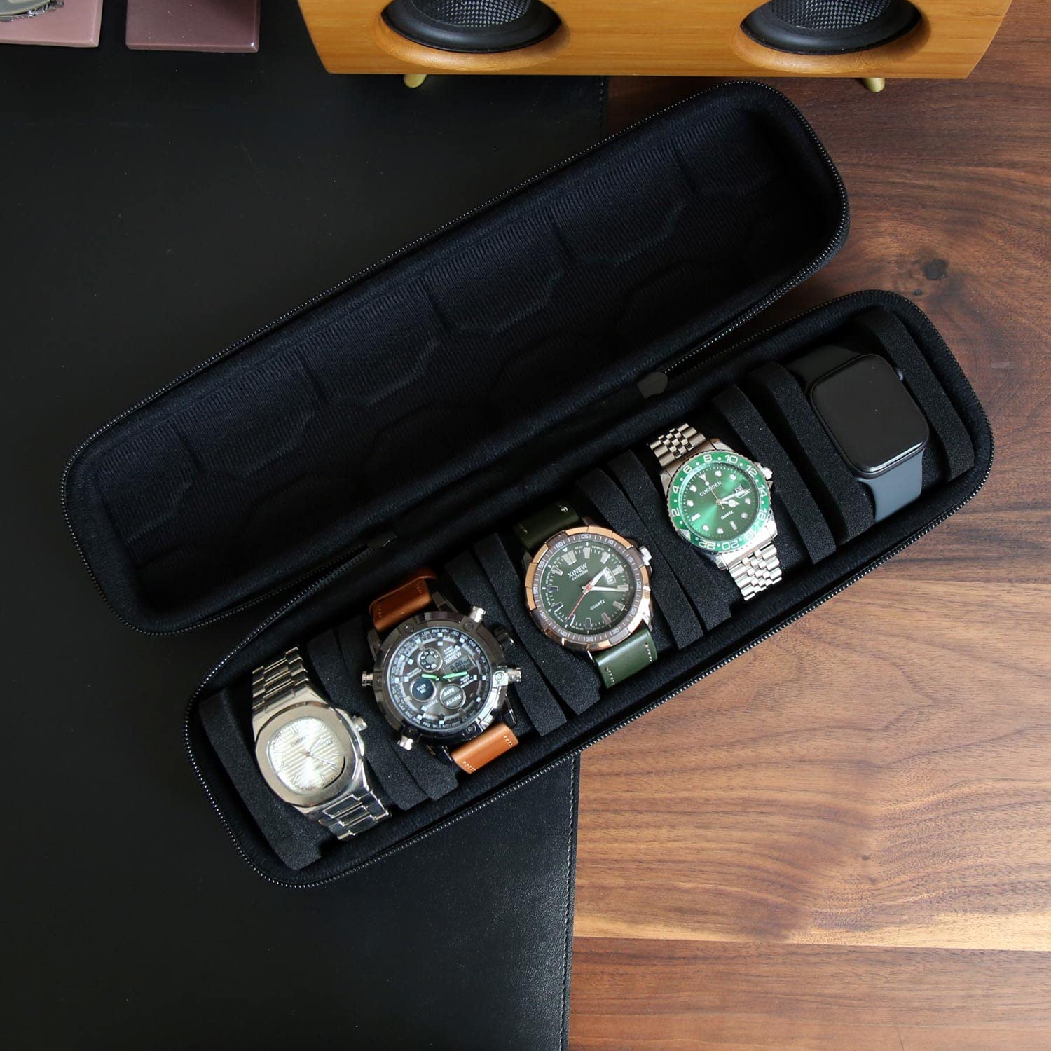Organizador de caja de reloj p - Smartwatch I Watches reseña y precio