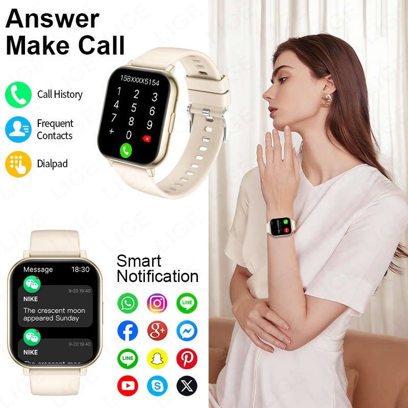 Nuevo reloj inteligente LIGE H - Smartwatch Health Watches For Men reseña y precio