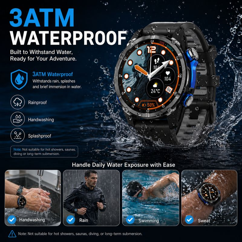 Reloj Inteligente HD350 Pro de - Altimeter Compass Watch reseña y precio