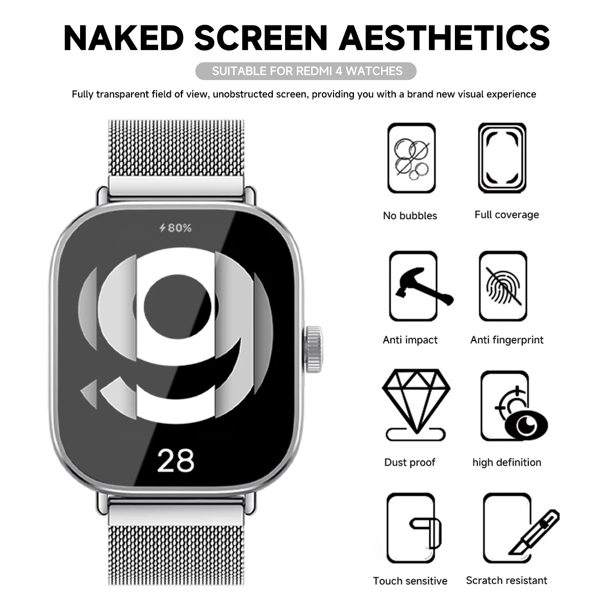 Vidrio templado para Xiaomi Re - Smartwatch Redmi Watches reseña y precio