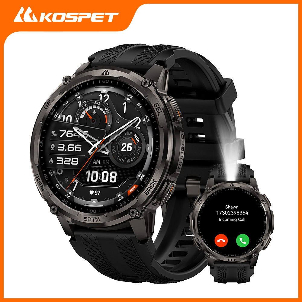 Reloj inteligente KOSPET TANK  - Smartwatch Health Watches For Men reseña y precio