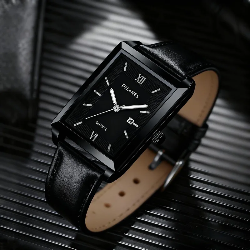 Relojes Casuales de Cuero para - Smartwatch Square Watches For Men reseña y precio