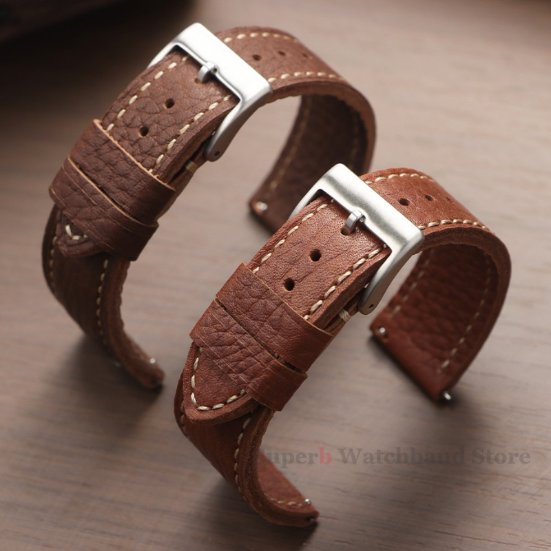 Correa de reloj de piel de vac - Omega Watches Smartwatch reseña y precio