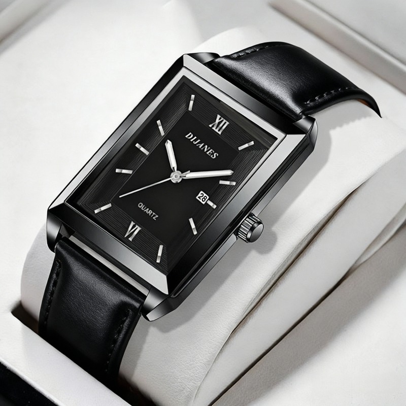 Relojes Casuales de Cuero para - Smartwatch Square Watches For Men reseña y precio