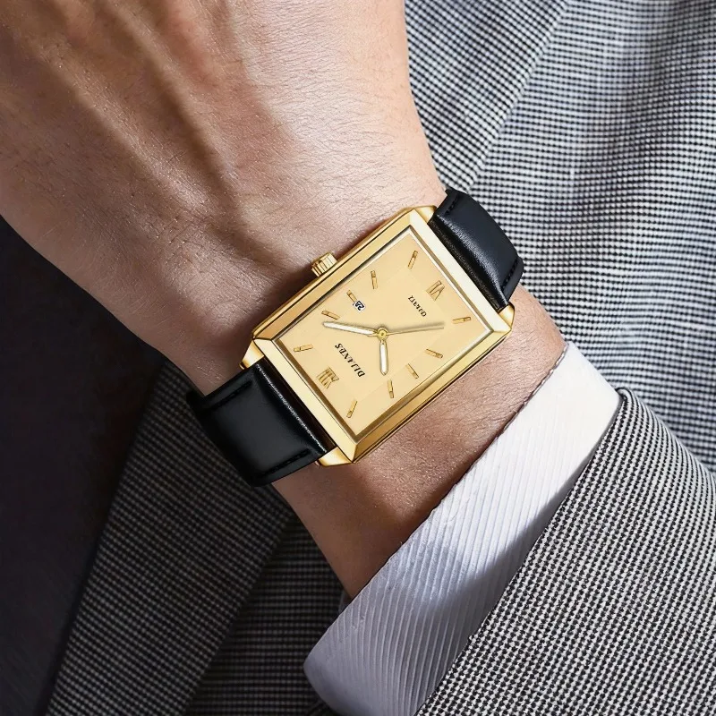 Relojes Casuales de Cuero para - Smartwatch Square Watches For Men reseña y precio