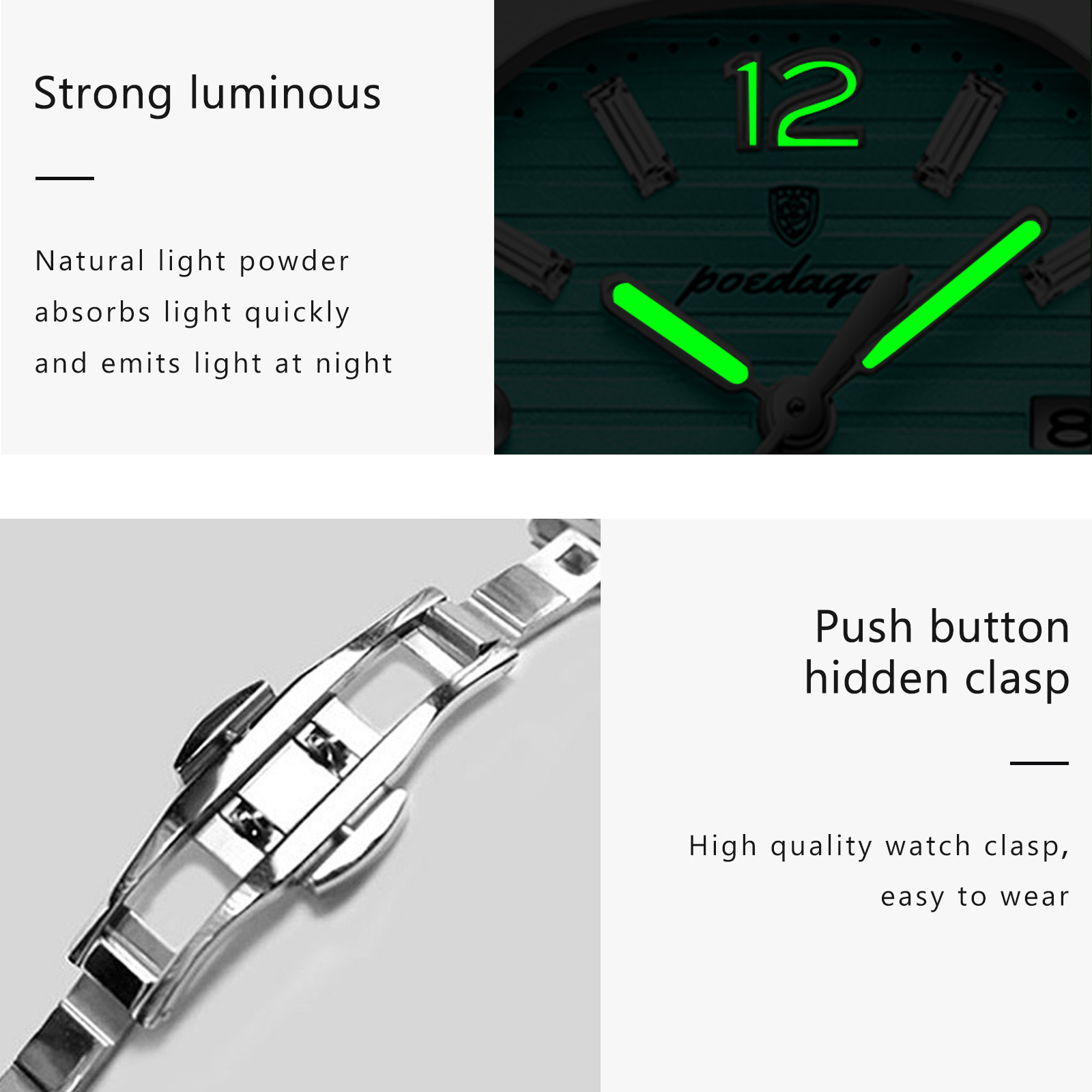 Reloj de Pulsera POEDAGAR para - Waterproof Diving Watch reseña y precio