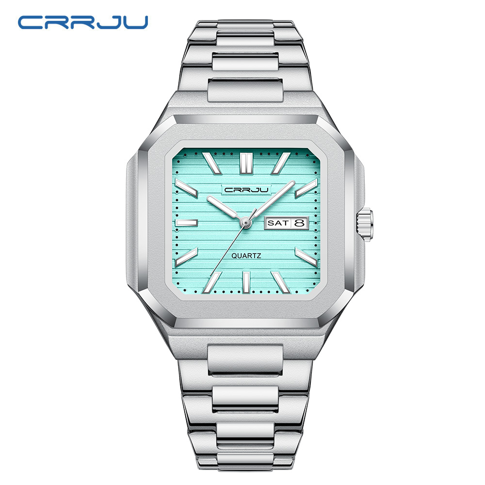 Reloj informal de acero inoxid - Smartwatch Square Watches For Men reseña y precio