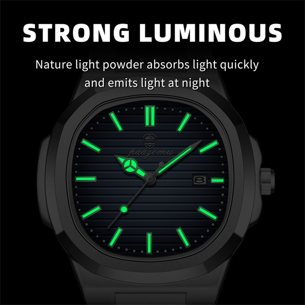 Reloj cuadrado PAAZOMU para ho - Smartwatch Square Watches For Men reseña y precio