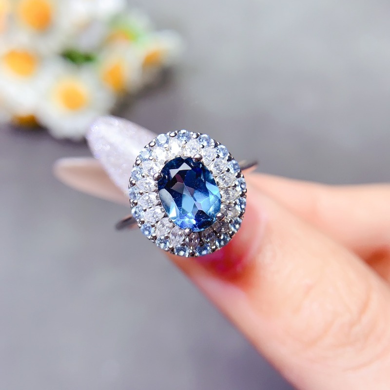 Anillo de topacio azul puro de - Vs Smartwatch reseña y precio