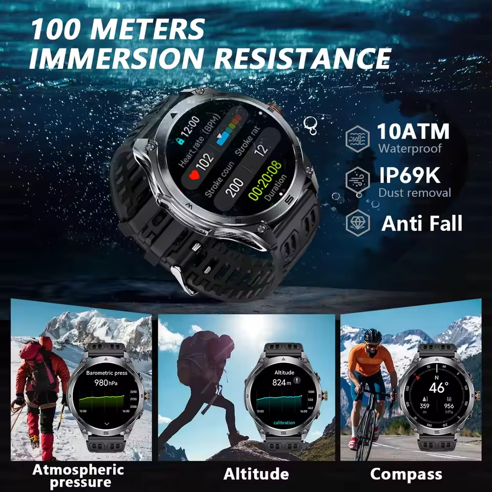 2025 nuevo reloj inteligente d - Altimeter Compass Watch reseña y precio