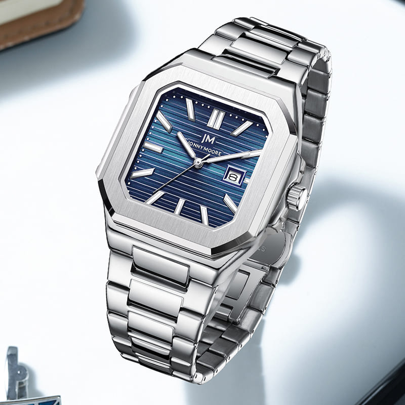 JONNY MOORE K1050 Reloj de cua - Smartwatch Square Watches For Men reseña y precio
