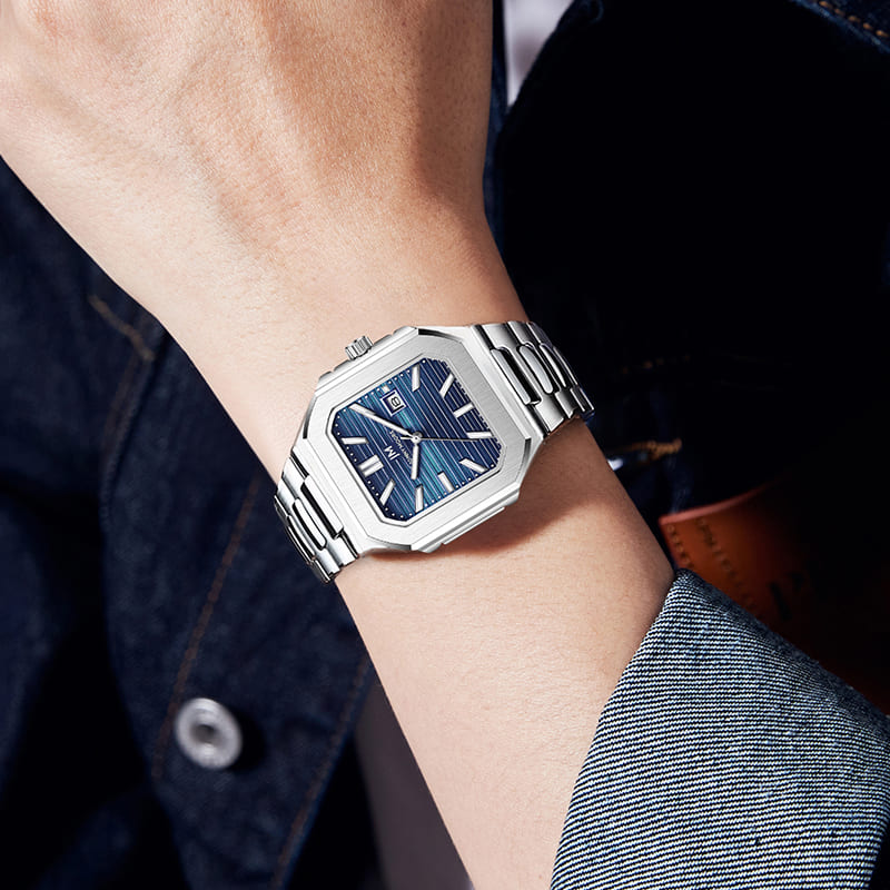 JONNY MOORE K1050 Reloj de cua - Smartwatch Square Watches For Men reseña y precio