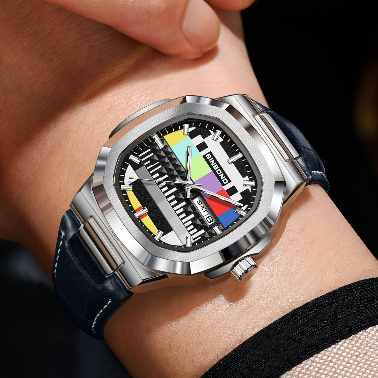 Reloj Cuadrado Original BINBON - Smartwatch Square Watches For Men reseña y precio
