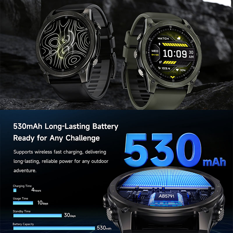 Nuevo Reloj Inteligente a Prue - Altimeter Compass Watch reseña y precio
